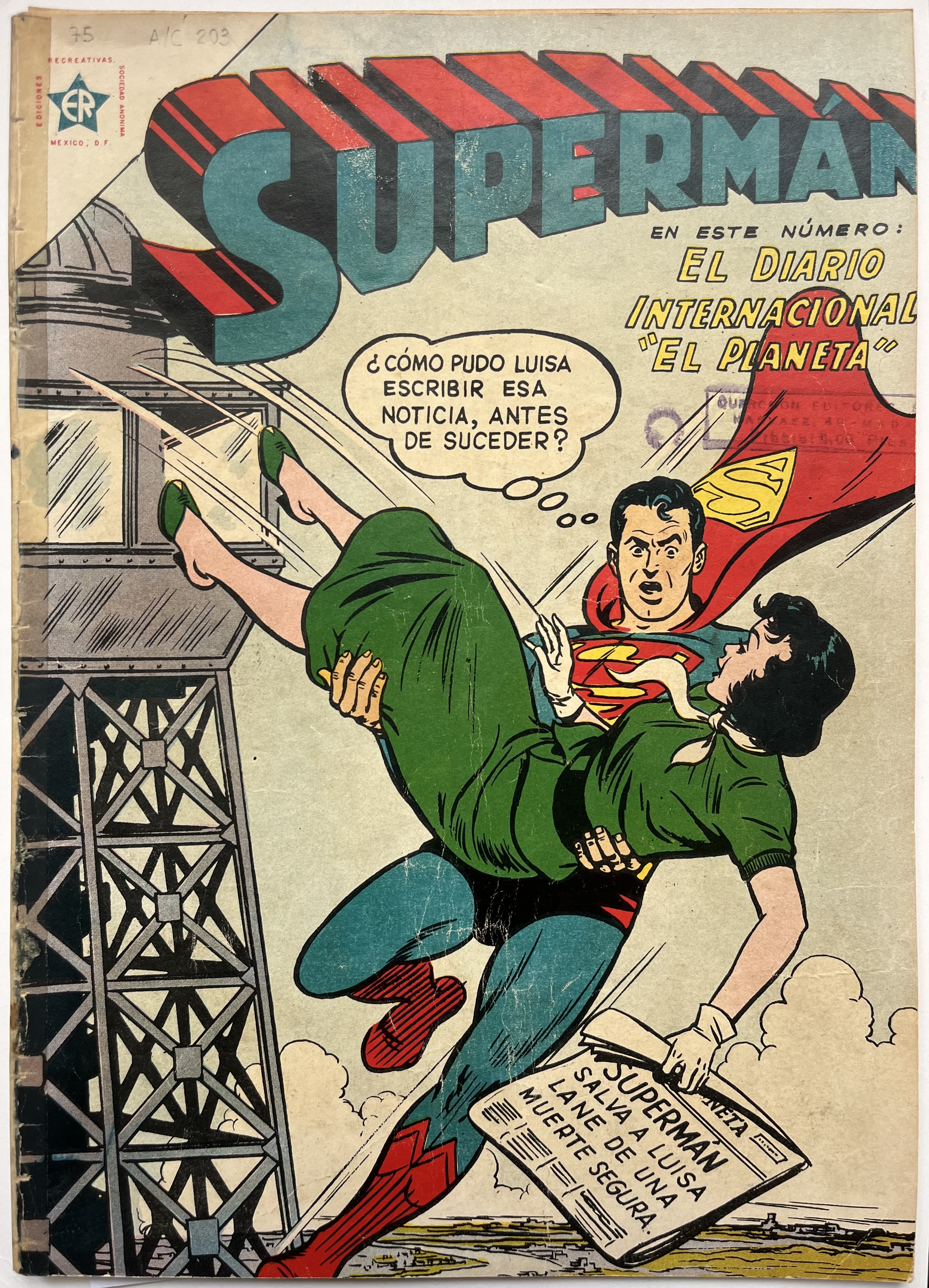 Ejemplar n º 75 del tebeo distribuido en España antes de su prohibición