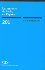 Portada Las uniones de hecho en España