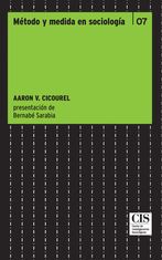 Portada Método y medida en sociología