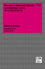 Portada Para que la democracia funcione. Las tradiciones cívicas en la Italia moderna