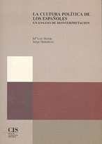 Portada La cultura Política de los españoles. Un ensayo de reinterpretación