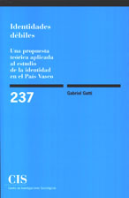 Portada Identidades débiles. Una propuesta teórica aplicada al estudio de la identidad en el País Vasco