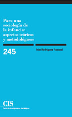 Portada Para una sociología de la infancia: aspectos teóricos y metodológicos