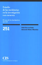 Portada Estudio de las incidencias en la investigación con encuesta. El caso de los barómetros del CIS