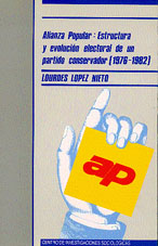 Portada Alianza Popular. Estructura y Evolución Electoral de un Partido Conservador. 1976-1982