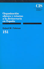 Portada Organización obrera y retorno a la democracia en España
