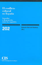 Portada El conflicto cultural en España. Acuerdos y desacuerdos entre los españoles