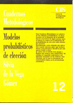 Portada Modelos probabilísticos de elección