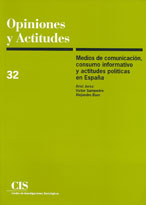 Portada Medios de comunicación, consumo informativo y actitudes políticas en España