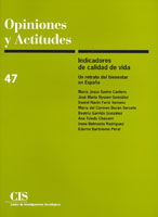 Portada Indicadores de calidad de vida. Un retrato del bienestar en España