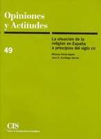 Portada La situación de la religión en España a principios del siglo XXI