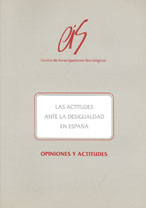 Portada Las actitudes ante la desigualdad en España