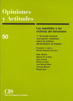 Portada Los españoles y las víctimas del terrorismo 1ª Encuesta nacional 'percepción ciudadana sobre las víctimas del terrorismo en España'