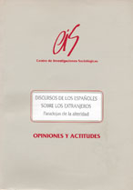 Portada Discursos de los españoles sobre los extranjeros. Paradojas de la alteridad
