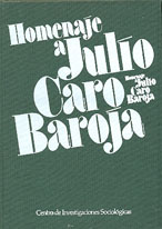 Portada Homenaje a Julio Caro Baroja