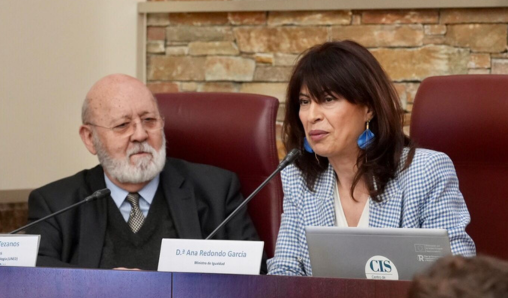 La Ministra Ana Redondo en su intervención