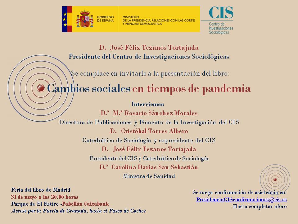 El CIS estarà a la 81a edició de la Fira del Llibre de Madrid