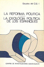 La reforma política. La ideología política de los españoles Agotado